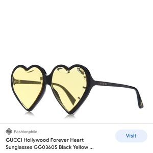 Gucci Hollywood forever black &yellow sunglasses